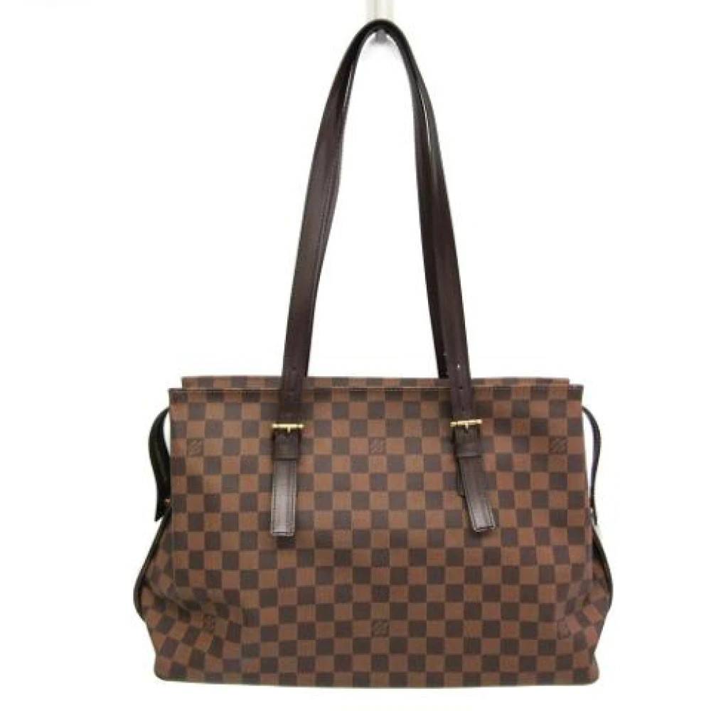 Louis Vuitton Vintage Pre-owned Stof louis-vuitton-tasker - Vintage - Dame - Brun - ONE SIZE - Uld