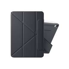iPad Mini 6/7 (2021/2024) - NOBLE™ Trifold Læder Cover M. Stander - Sort