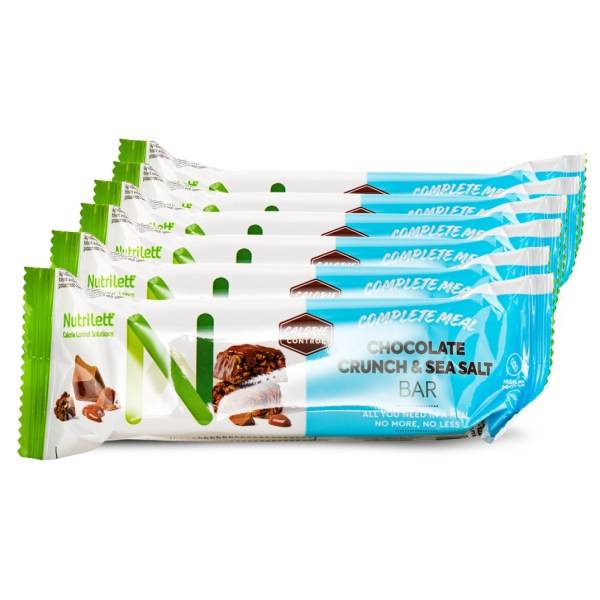 Nutrilett Smart Meal Bar, Chocolate crunch & Seasalt, 6-pack