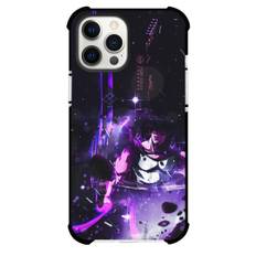 Black Clover Yami Sukehiro Phone Case For iPhone Samsung Galaxy Pixel OnePlus Vivo Xiaomi Asus Sony Motorola Nokia - Yami Sukehiro Smiling Portrait Black Violet Flares Background