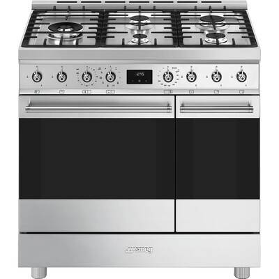 SMEG C92GPX2  Gasspis 90x60 cm | Rostfritt stål