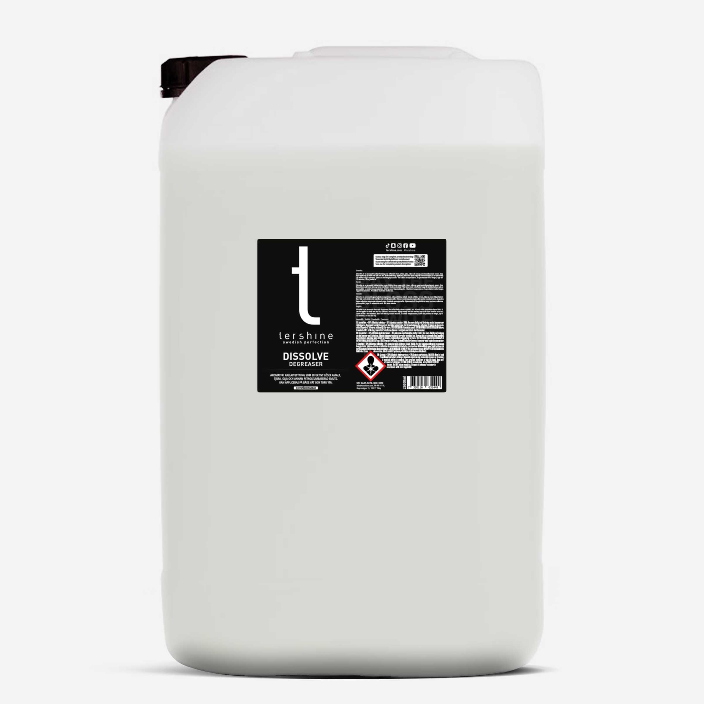 Kallavfettning Tershine Dissolve, lågaromatisk, 25 L