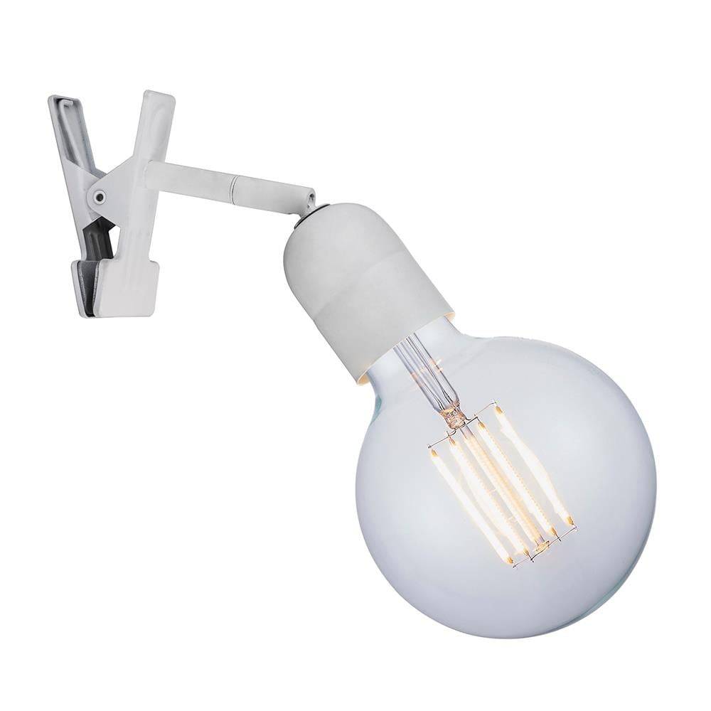 Halo Design Elegance klämlampa, vit
