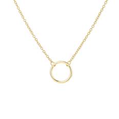 Golden Circle Necklace, Gold