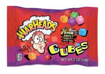 Warheads - Sour Fruity Cubes 57g.