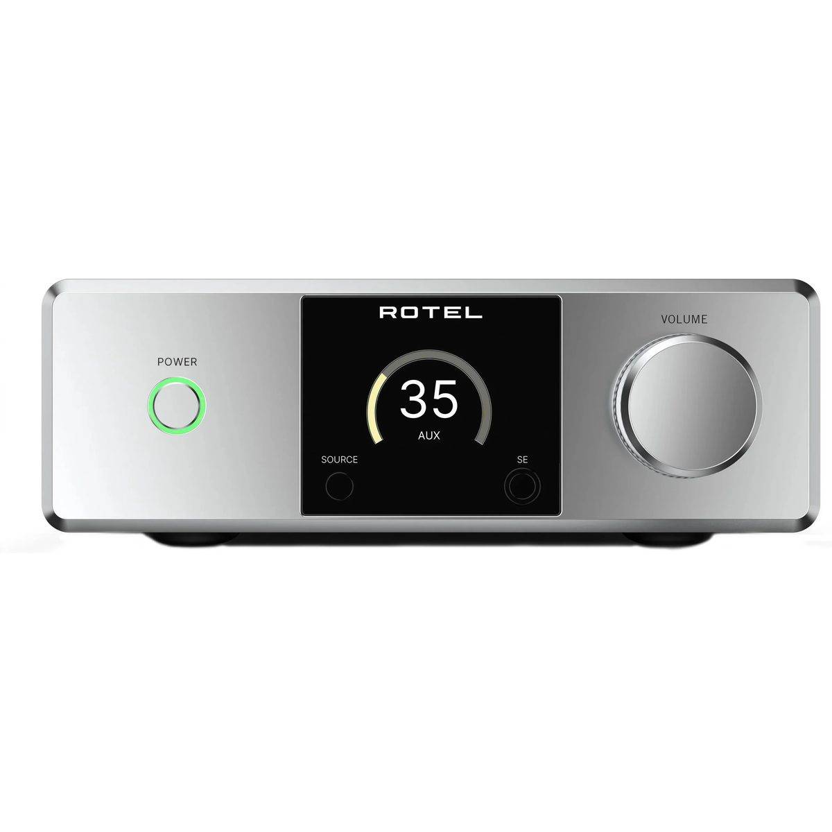 Rotel DX-5 sølv - Stereo hi-fi integreret transistorforstærker, Roon Ready, A + B