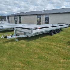 Henra PL357024TR Treakslet Platformtrailer XPert Edition - sølv - 3.500 kg