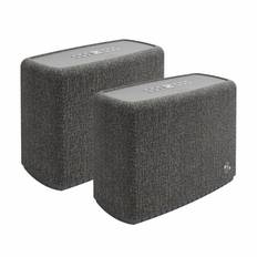 2-pack Audio Pro A15 portabel WiFi- och Bluetooth-högtalare, mörkgrå