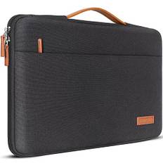 DOMISO 17 Zoll Wasserdicht Laptophülle Laptop Sleeve Case Notebook Hülle Tasche Schutzhülle für 17.3" HP Pavilion 17/MSI GS73VR Stealth Pro/Alienware 17/Dell Inspiron/Lenovo ideapad/ASUS/HP,Schwarz