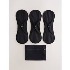 Next Black Heavy Flow Period Liners Knickers with Wash Bag 3 Pack