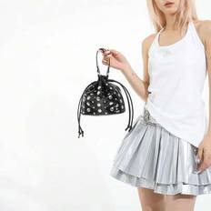 Retro Stylish Niche Design Autumn/Winter New One Shoulder Diagonal Handbag, High-Quality Bucket Bag - Black