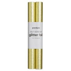 Självhäftande glitterpapper guld, 2 rullar à 25×100 cm - Guld