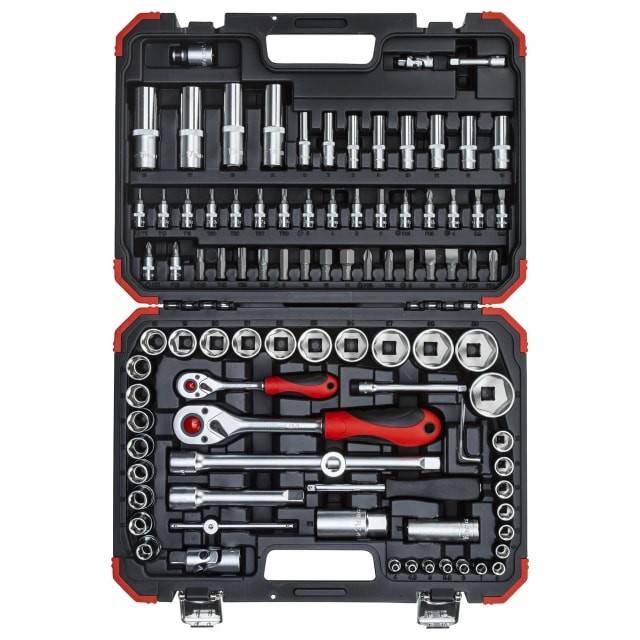 Gedore "r46003094 topnøglesæt 1/4+1/2" 94 dele"