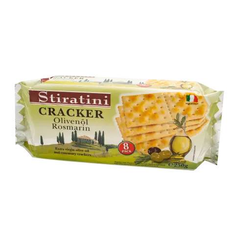 Stiratini Crackers with olive oil & rosemary 250g