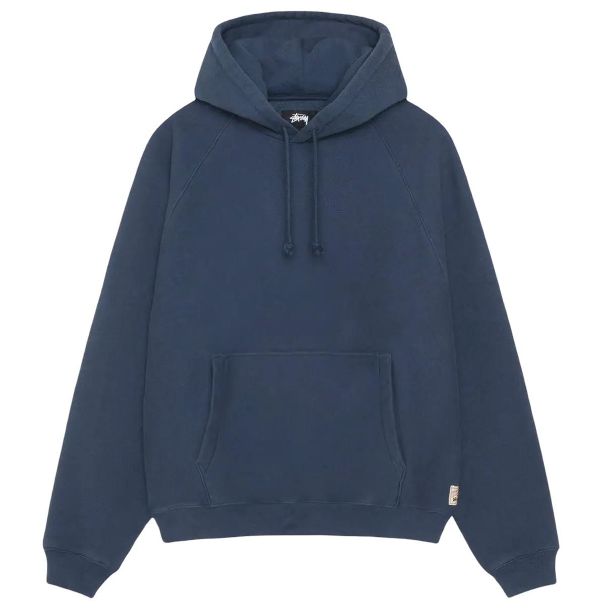 Stussy Fleece Raglan Hoodie Navy - M