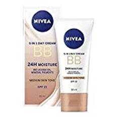 NIVEA Gonad daggkontakt för medelstora till mörka hudtyper, 5-i-1 BB Cream, 50 ml tub