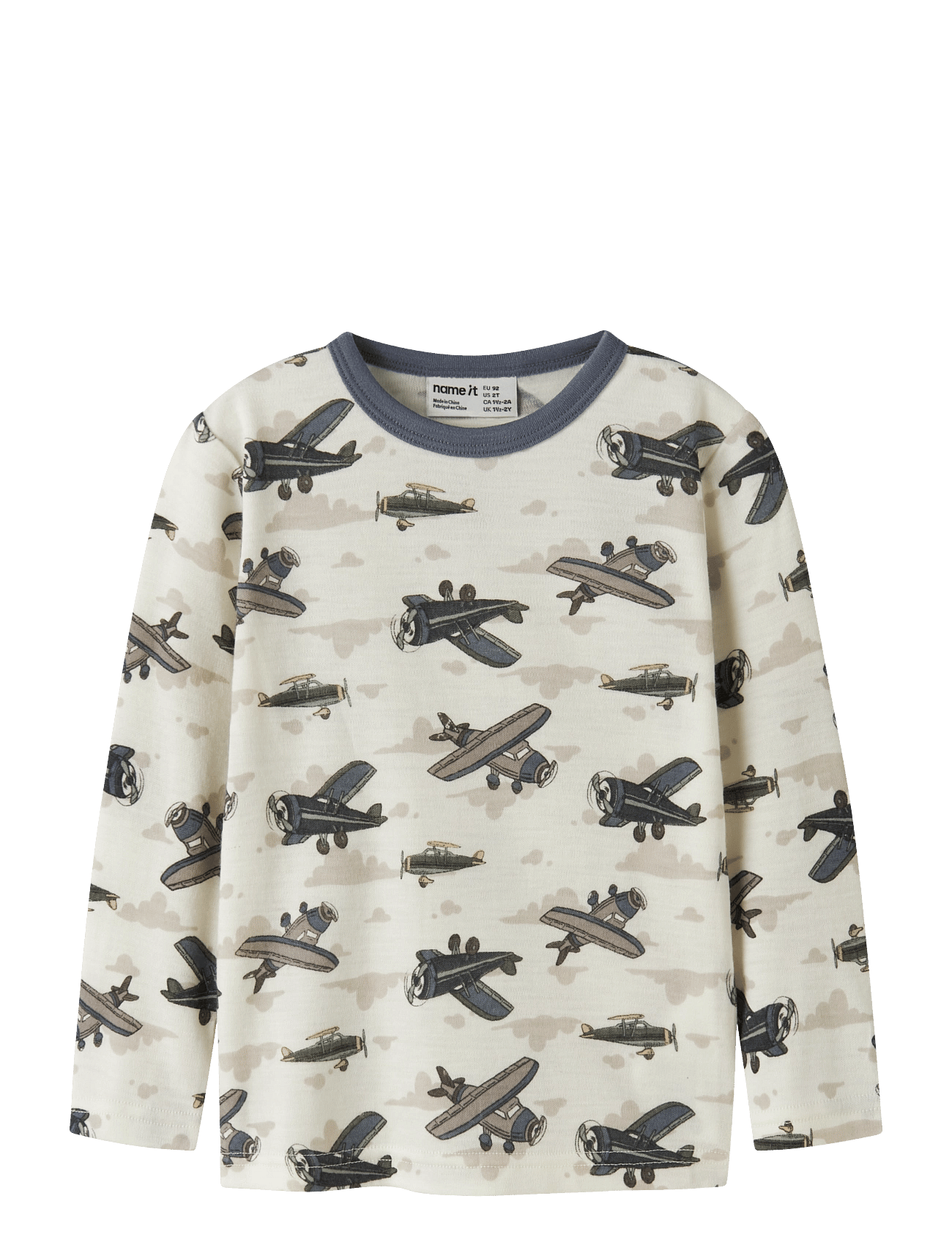 name it Nmmwillitus Wool Ls Top - White - 104