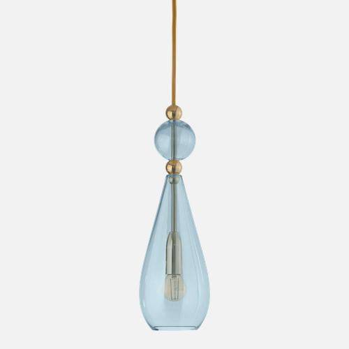 Smykke Pendant lamp M Topaz blue