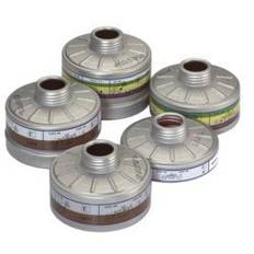 Sperian Honeywell 1784000 A2B2E2K2P3 Kombifilter mot organiska / oorganiska lösningsmedel svaveldioxid och sura gaser, ammoniak och fasta partiklar 40 mm trådvikt 335 gram