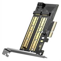 UGREEN 70504 PCIe till M2-adapter M.2 NVME till PCI-E 3.0 expansionskort med M.2 SATA-stöd 32Gbps / 6Gbps dataöverföring