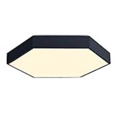 Enkel geometri Modernt led takljus Minimalistisk metall inomhus infälld taklampa 5000K dagsljuslampa dimrande ljusarmatur för kök, vardagsrum, sovrum, hall/svart/40 cm