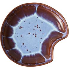 HK Living Shell Plate Sienna - NO_SIZE Serveringsfat Från Magasin - Brown/blue (NO_SIZE)