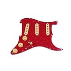 prewired pickguard pickup Prewired Loaded Pickguard Gitarr Pickuper Humbucker Pickups5 HSS ledningsnät Push-Pull Single Cut Set för/gitarr(12)