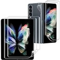 DoubCase Samsung Z fold 3 skärmskydd 6 st, Samsung Fold 3 skärmskydd mjukt TPU bubbelfritt helpaket [med repverktyg] repfritt filmskydd för Samsung Galaxy Z Fold 3