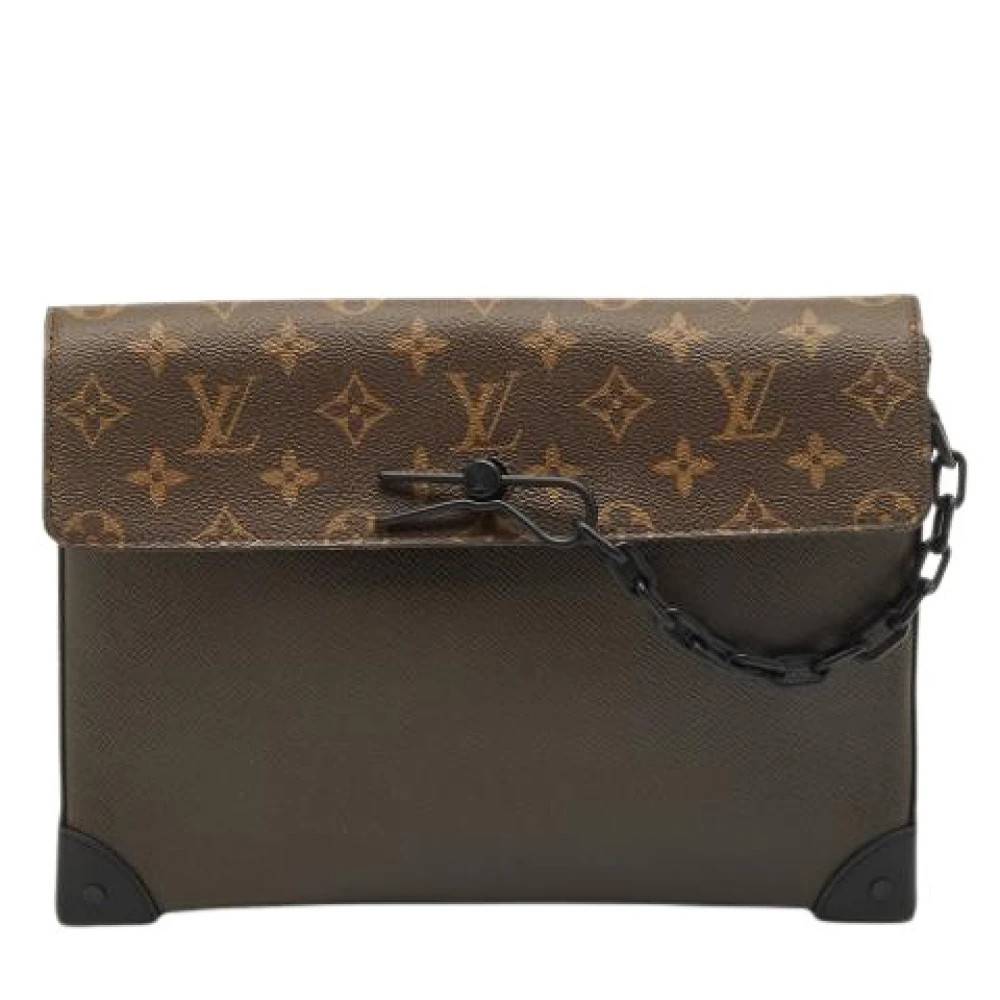 Louis Vuitton Vintage Pre-owned Canvas Clutch - Vintage - Dame - Brun - ONE SIZE -