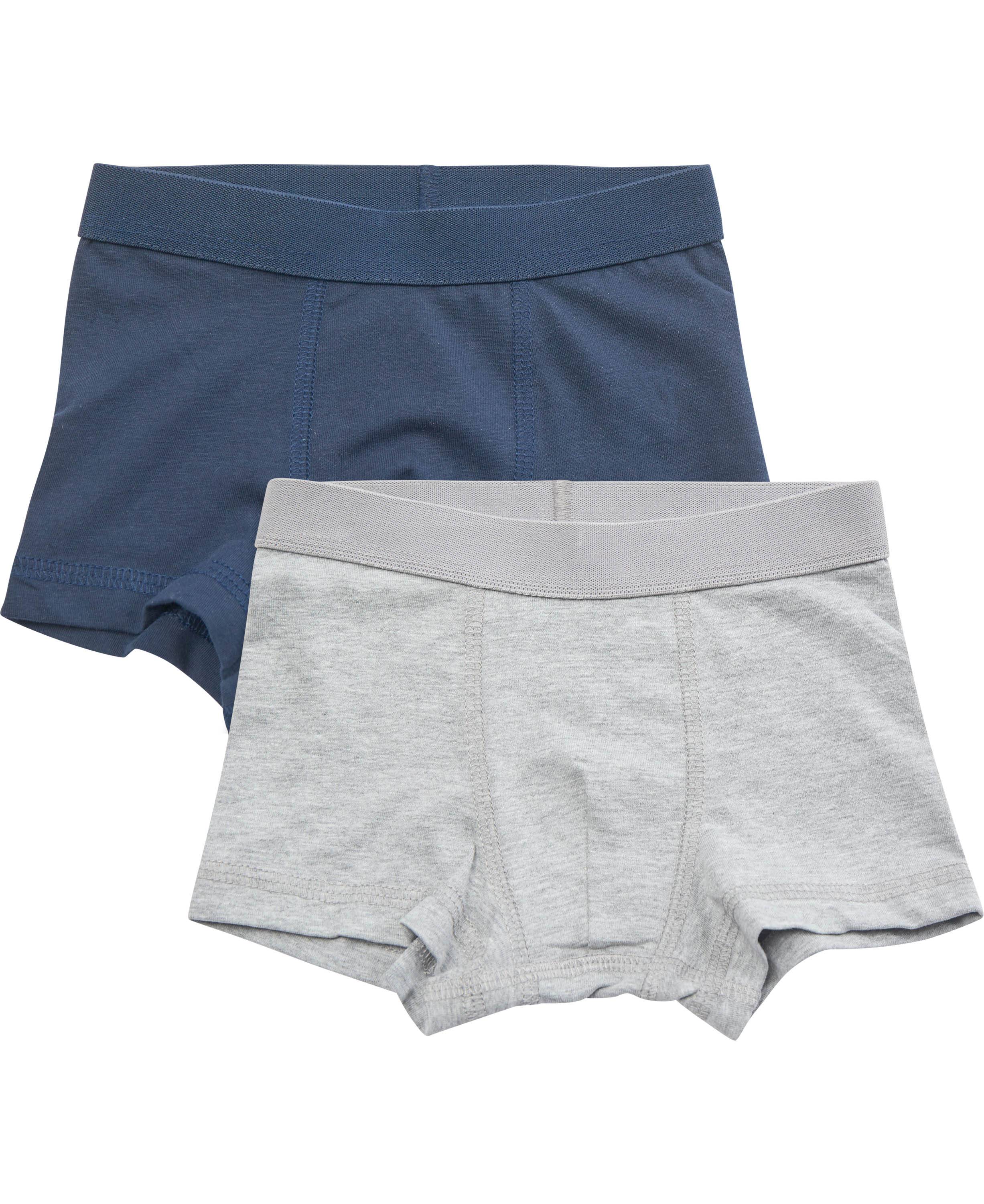 Magasin Boys Boxers 2pack Str 1011 år / 140146 cm Grey Mel. / Navy Underbukser Bomuld.