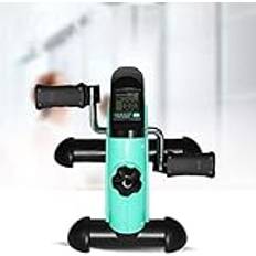 Mini motionscykel under skrivbord elliptisk cykelarm cykelpedal tränare bärbar fotcykel armbenmaskin med LCD-skärm visar steg,