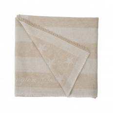 Wool Flag Throw Beige