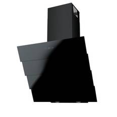 Vägghängd vertikal köksfläkt PHENIX svart /vit  glas 60cm