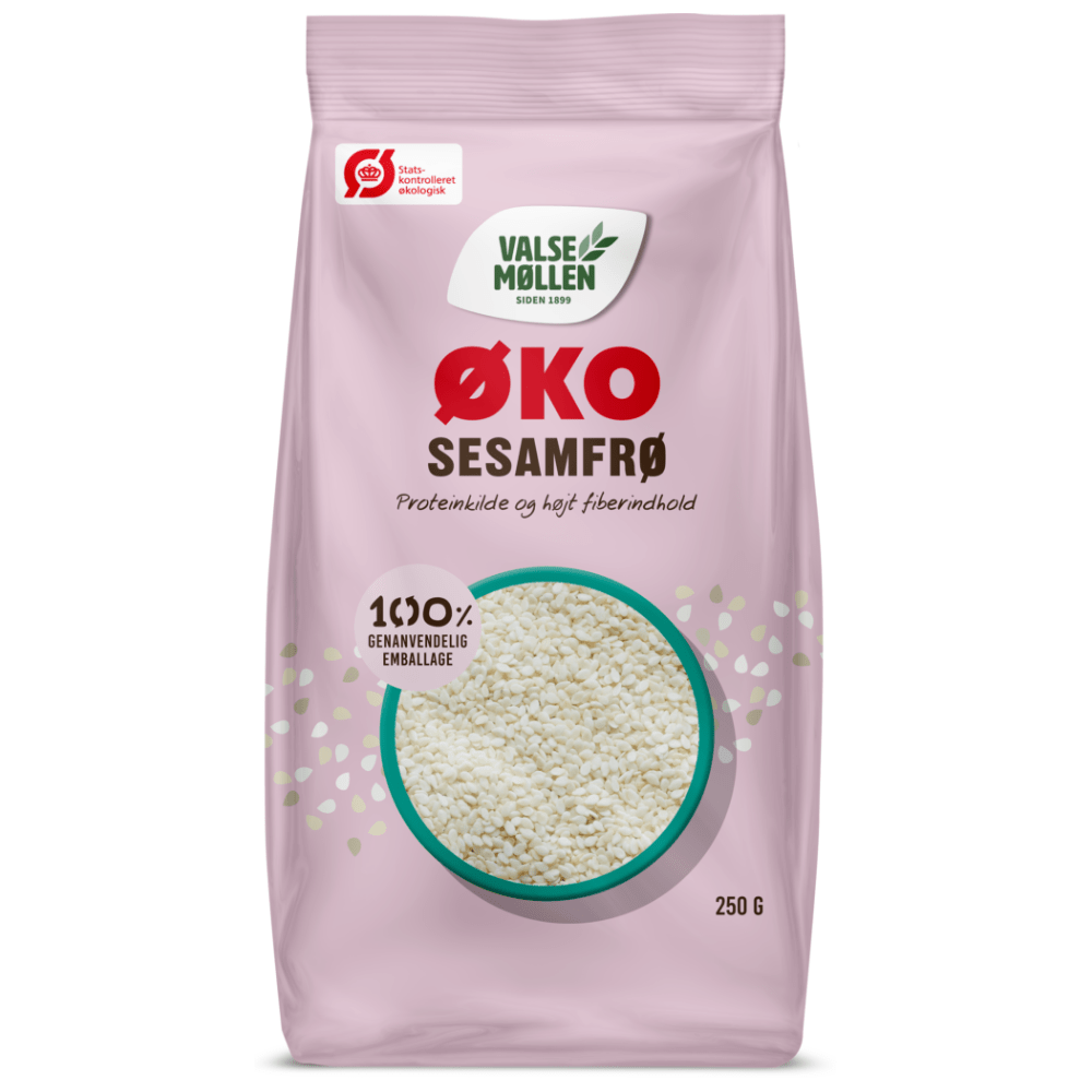 Valsemøllen Økologiske Sesamfrø - 250g (Bedst før 29-09-2026).