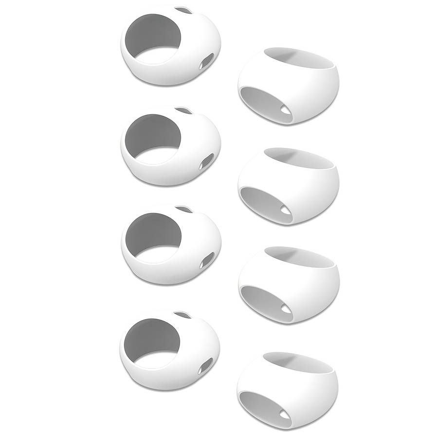8-pack Ear Tips Cover For Airpods 4/airpods 5 | Case-compatible Design, Anti-slip & Anti-scratch | Headphones Secure & Comfortable For Daily Use