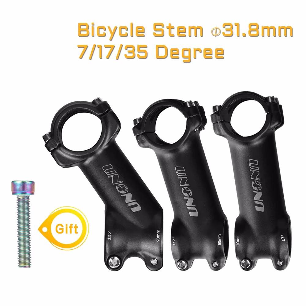 Kalloy Bike Stem MTB Power Bike Table Bicycle Handlebar Stem 7 17 35 Degree Takeaway 31.8mm 60-130mm Mountain Road Bicycl Parts