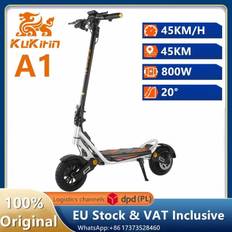 Kukirin A1 Elscooter med effekt 800W maxhastighet 45KM/H batteri 48V13Ah räckvidd ≤ 42km 10 tum slanglösa däck