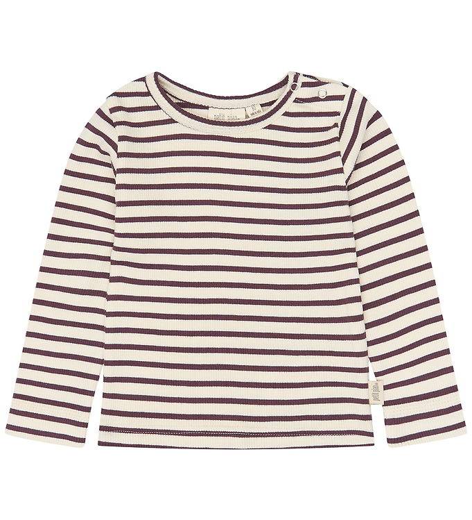 Petit Piao Tröja - PPSky - Huckleberry Striped - Petit Piao - 1 år (80) - Tröja