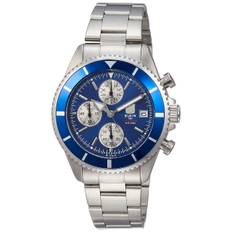 Chronograph Divers Watch Silver [Elgin] FK1418S-BL Men's