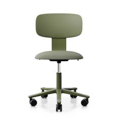 Kontorsstol Tion 2140 - Klädd sits, Färg Grön - (Moss / Moss Grey - Cura 68261), Armstöd Nej