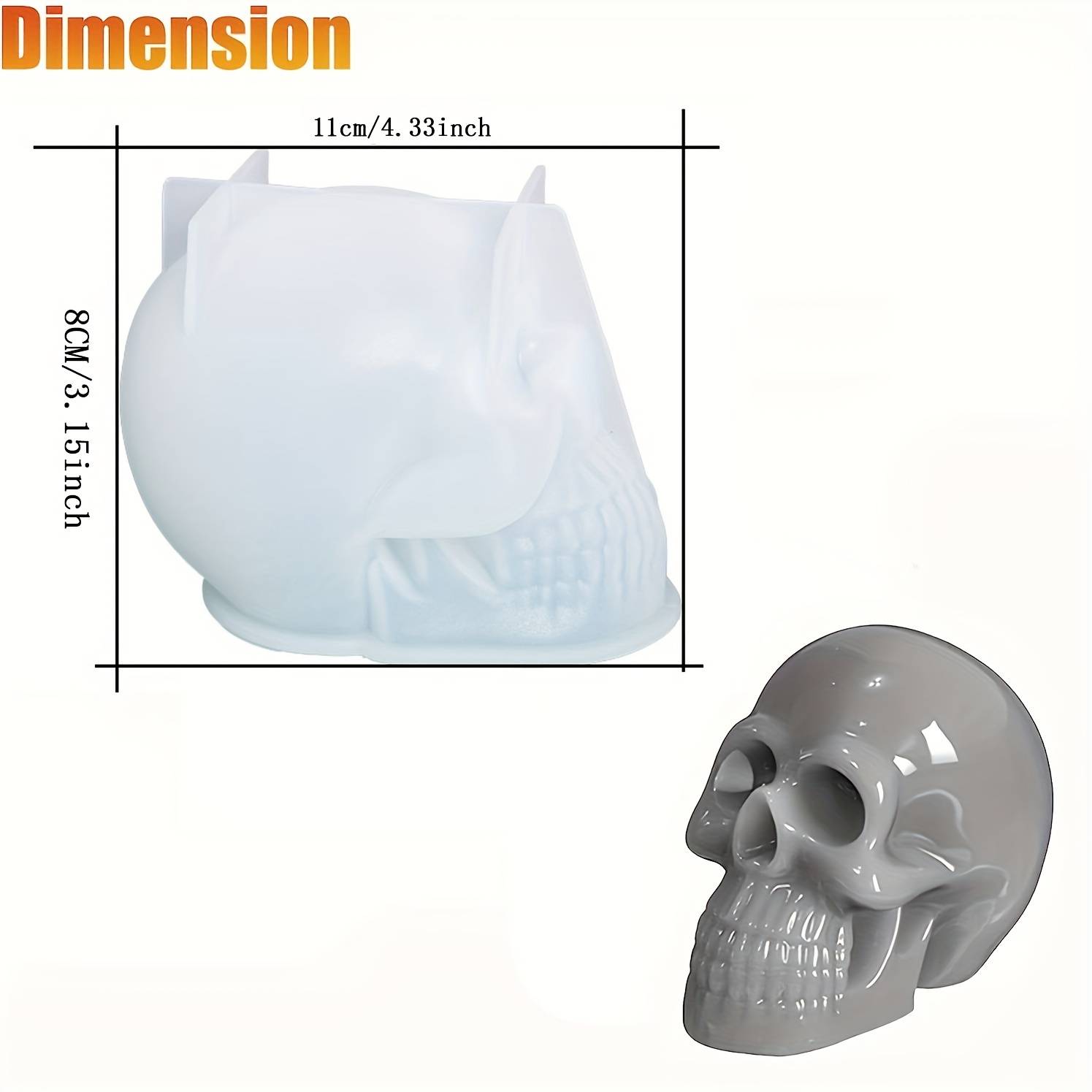 TEMU Silicone Molds, 3d Large Shape Molds For Epoxy Resin, Skeleton Decor Epoxy Resin Mold For Candle Making, Home Decor, Outdoor, Resin Casting Art Crafts