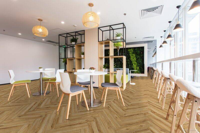 SPC vinyl klikgulv - Sildeben, Riley Oak P1004.