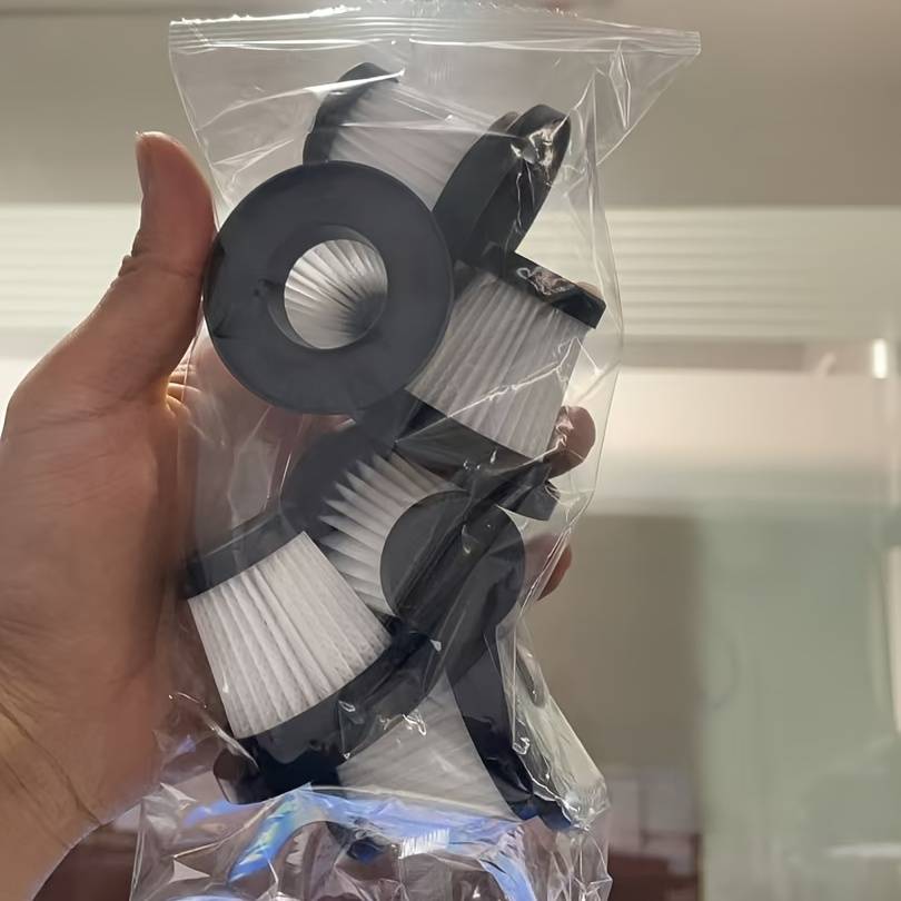 6 Replacement Filters For Handheld Vacuum Cleaners, Car Vacuum Cleaner Filters, And Household Vacuum Cleaner Filters, Which Washed With Water And Reused, Filtering Dust, Hair, , And Other Impurities