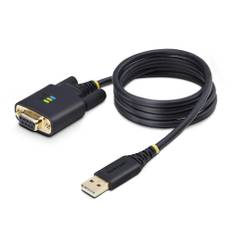 3ft 1m USB to Null Modem Serial Adapter Cable COM Retention FTDI USB-A to RS232 Changeable DB9 Screws/Nuts