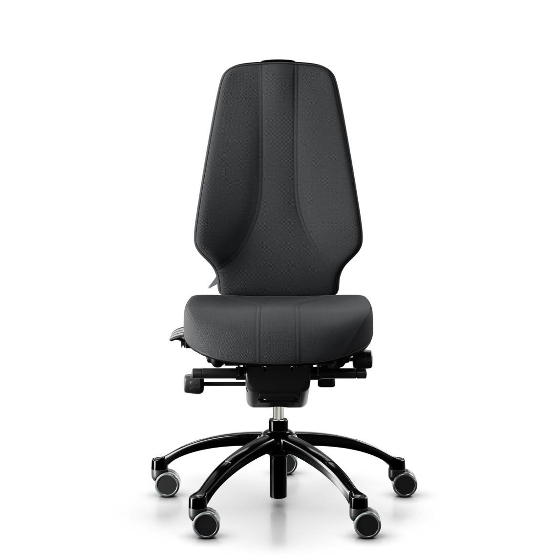 Kontorsstol RH Logic 400 Elite 24/7, Tyg Dark Grey (Select SC60134), Nackstöd Nej, Armstöd Nej, Fotkryss Svart