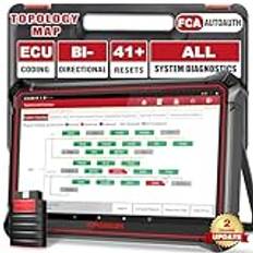 KINGBOLEN Bildiagnos OBD2 K10 - ECU-kodning och dubbelriktad +41 återställningsfunktion, med alla systemdiagnoser, professionellt diagnosverktyg för bilar, topologidiagram