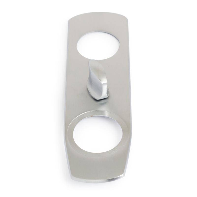 Vredskylt 215x60mm Habo (Borstad krom)