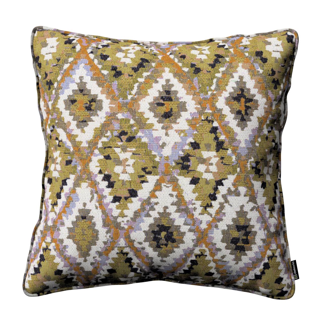 Pudebetræk<br/>Gabi med kant, Bouclé flerfarvet, 60 x 60 cm, Cosy Home