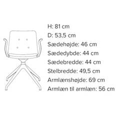 Bent Hansen Primum Armstol Sort Dynamic Cognac Zenso 2 Læder