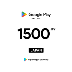 Google Play ¥1500 JPY Gift Card (JP) - Digital Code